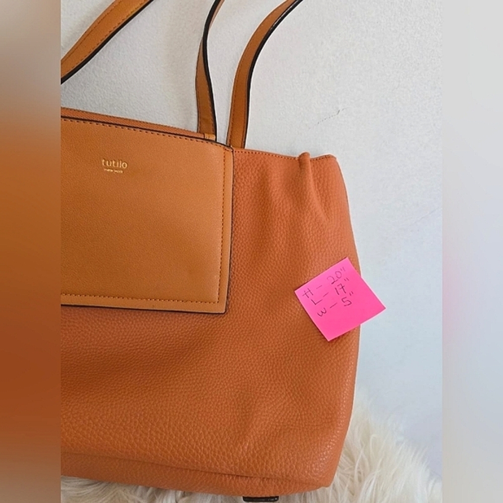 Tutilo New York The Influencer Collection Cognac Hand Bag. 🌴 - Picture 7 of 9